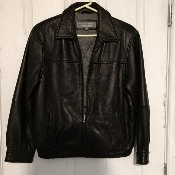 Leather bomber jacket - Picture 1 of 3